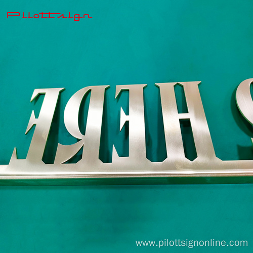 custom high quality stainless steel letters LED sign